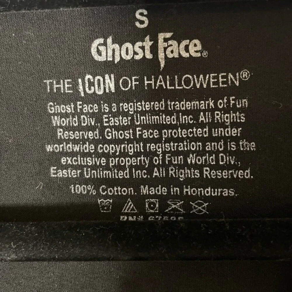 Men’s Ghost Face Graphic Tee Size Small - Picture 2 of 3